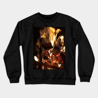 Winter Fire Pit Barbecue Fun or Chestnuts roasting on an Open Fire! Crewneck Sweatshirt